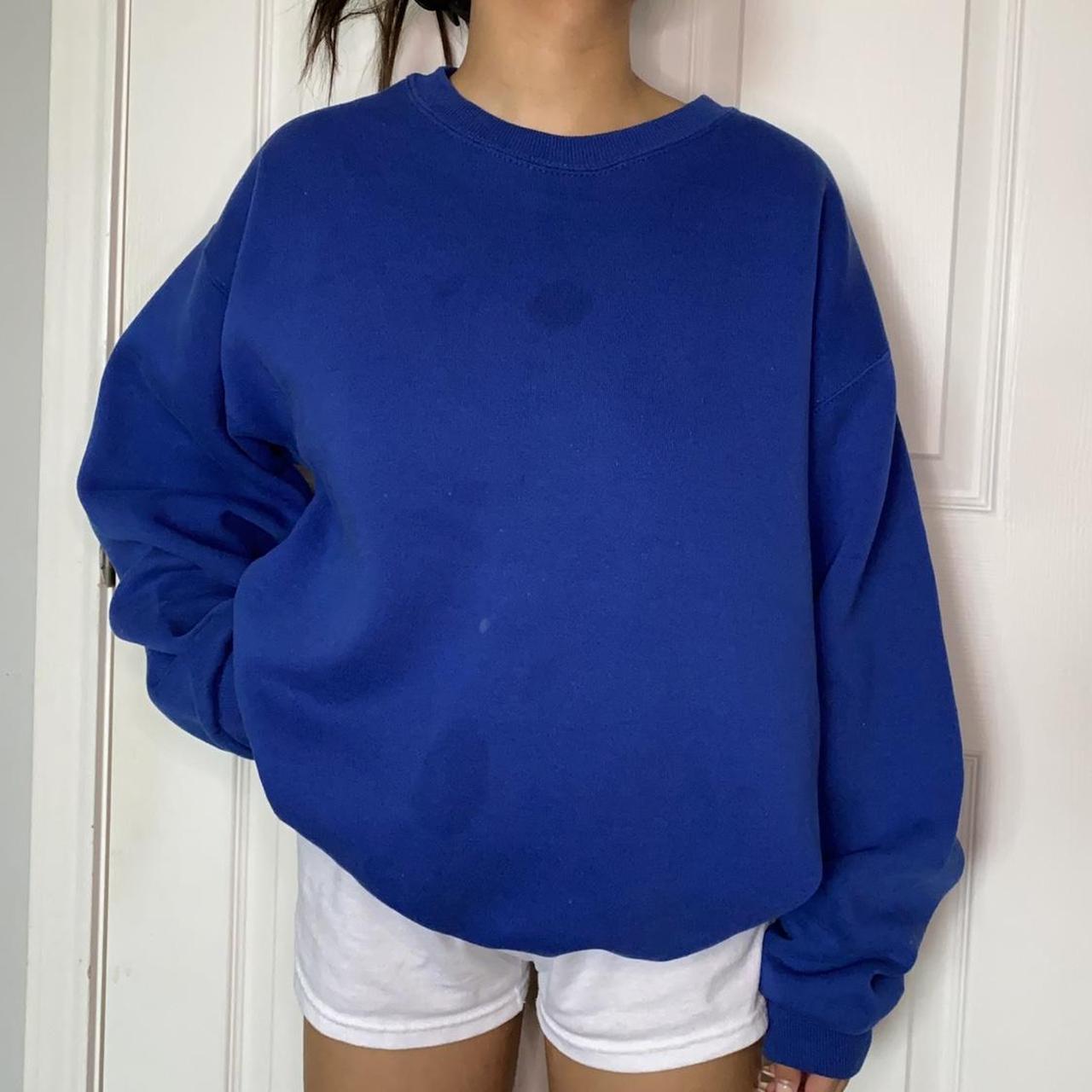 Royal Blue Oversized Sweatshirt, royal blue