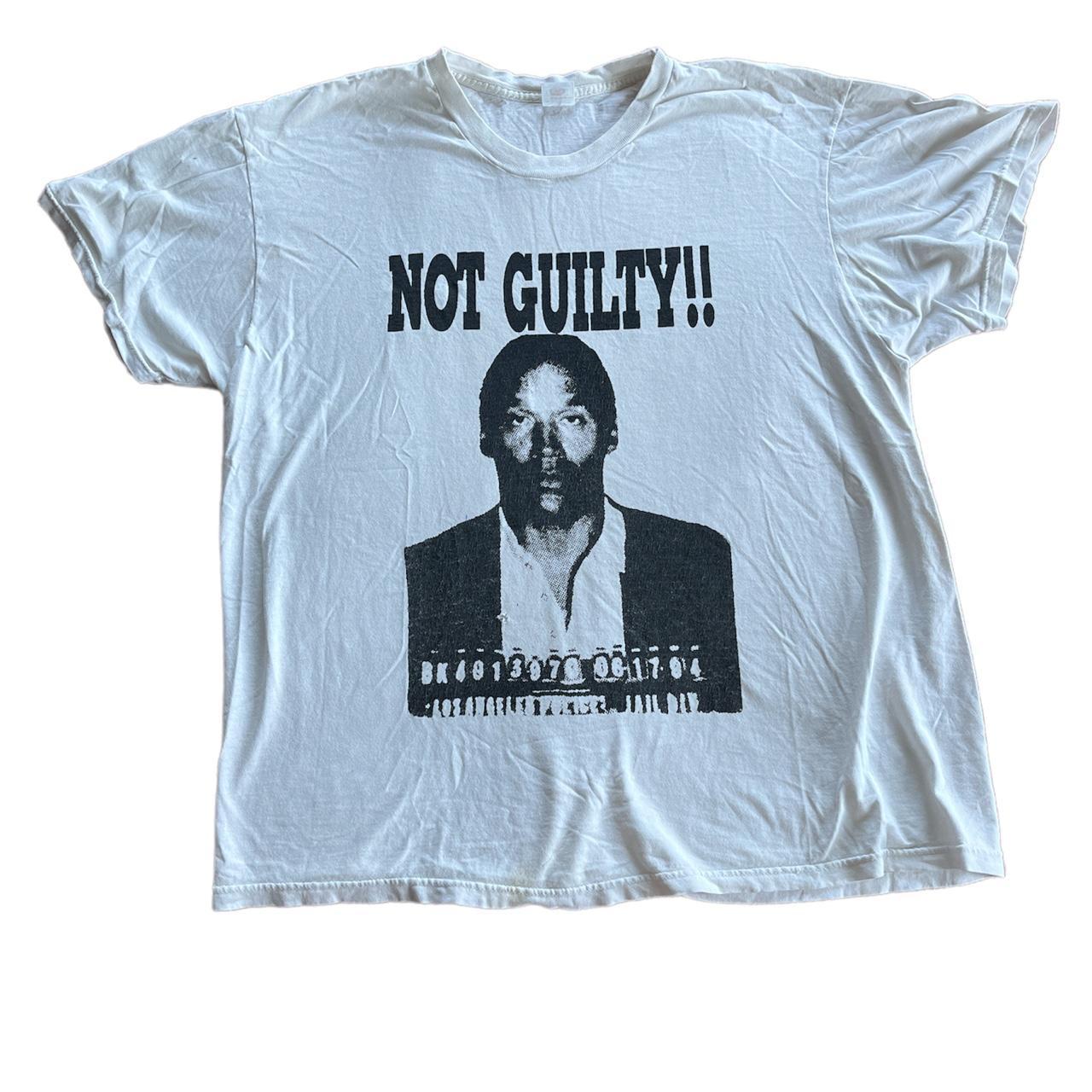 Vintage 90s OJ Simpson Not Guilty Shirt. Double...