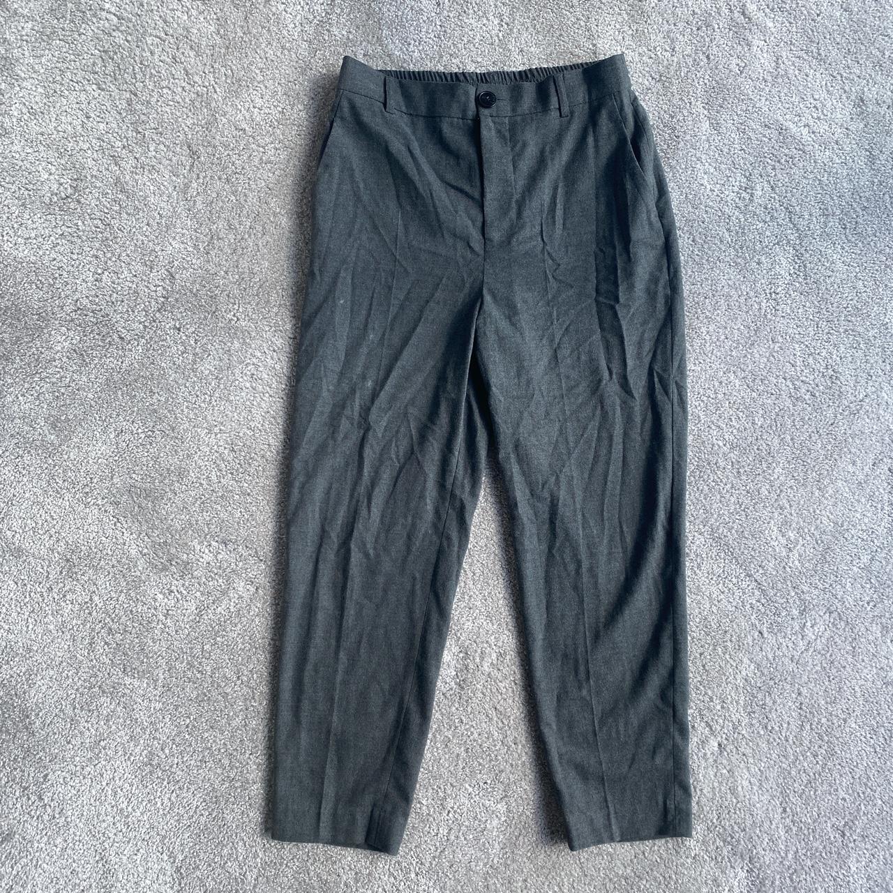 ZARA grey tailored suit pants zara grey... Depop