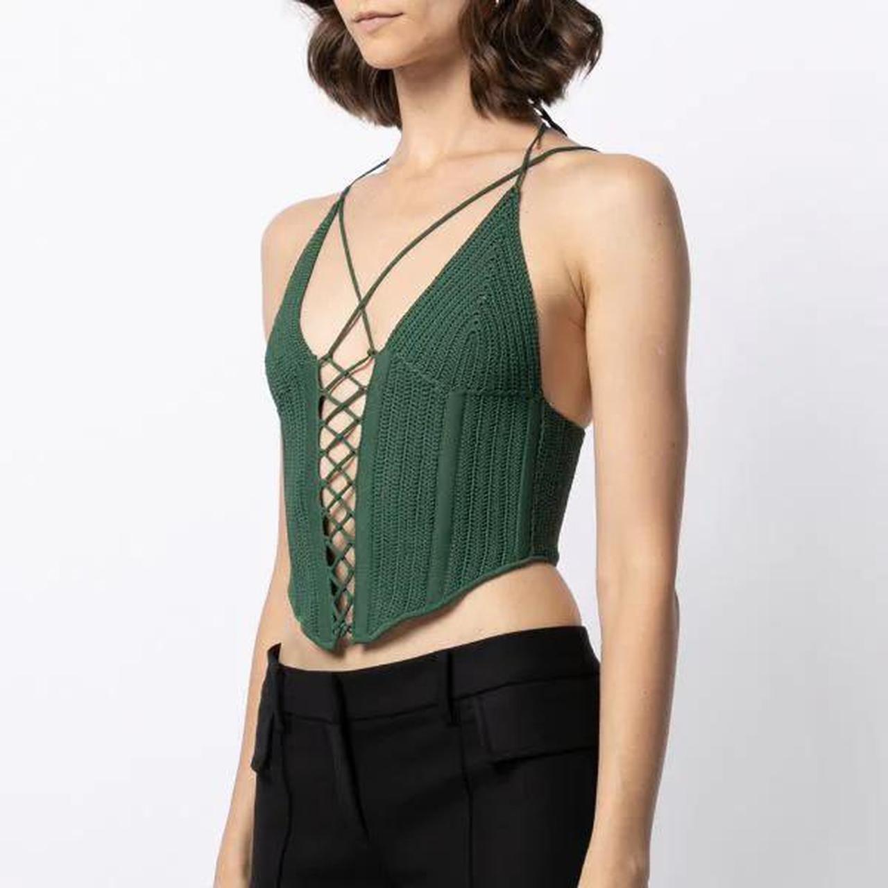 DION LEE, Crochet Tie Corset