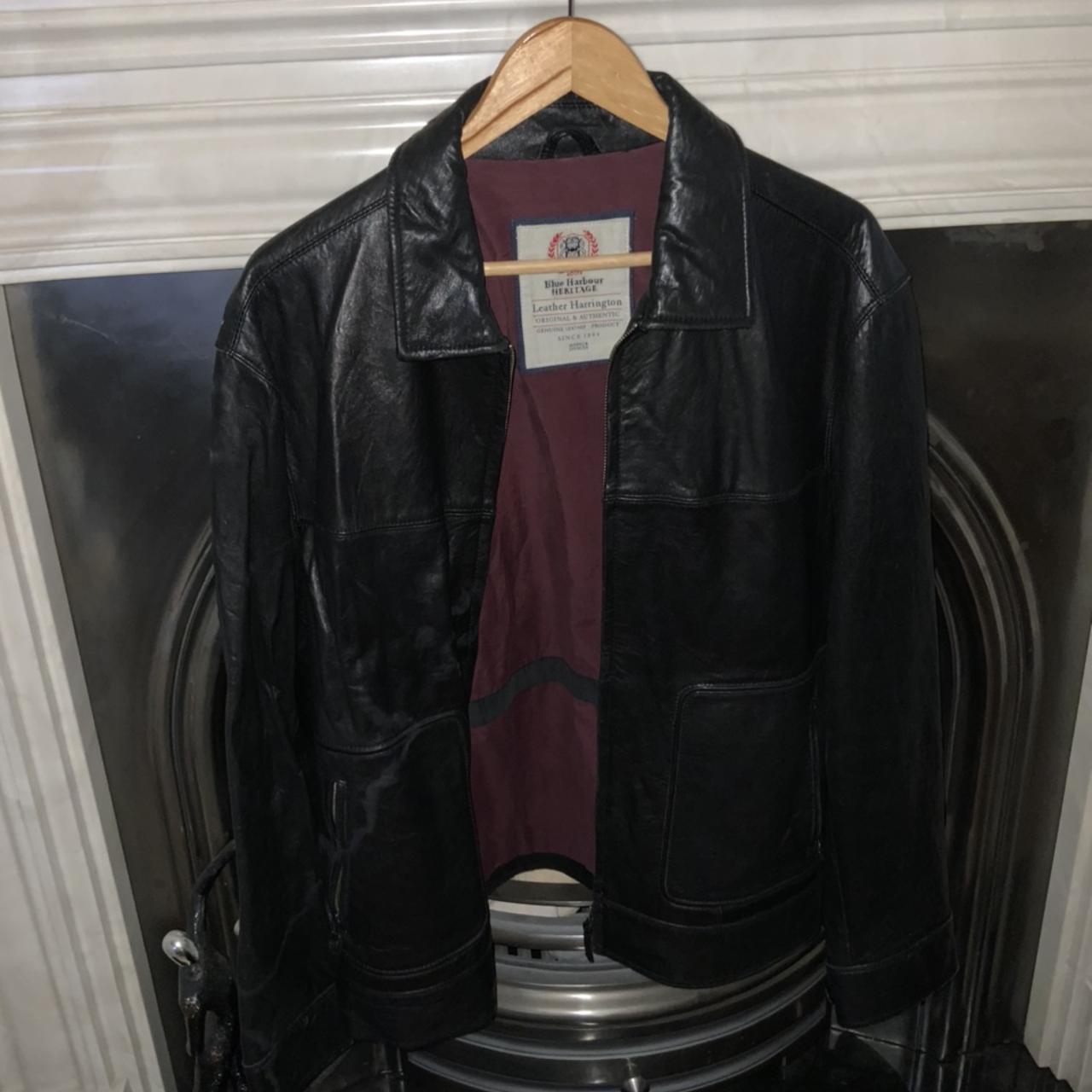 M&s Collection Marks And Spencer Leather Jacket Mens M&S Men's