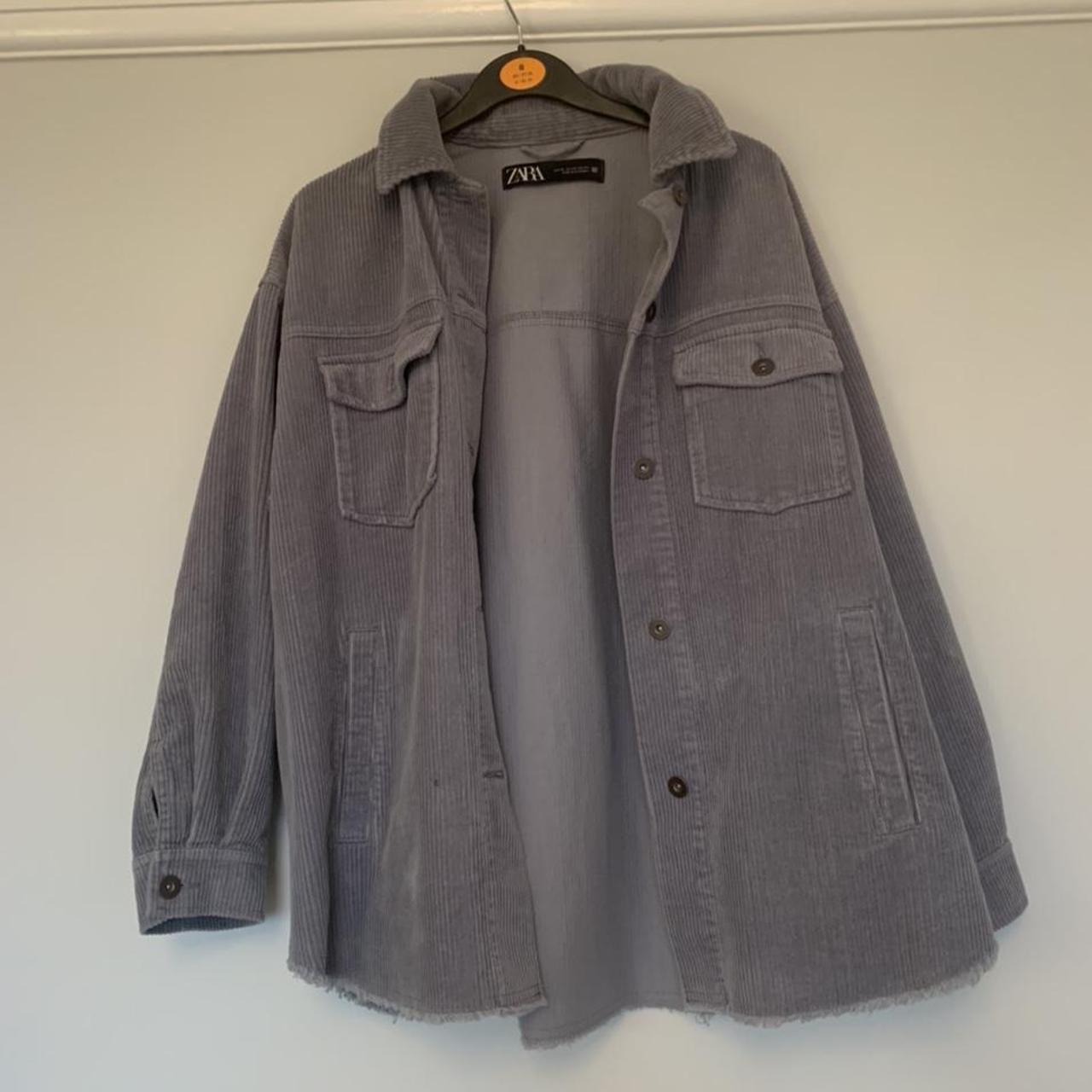 zara grey corduroy jacket