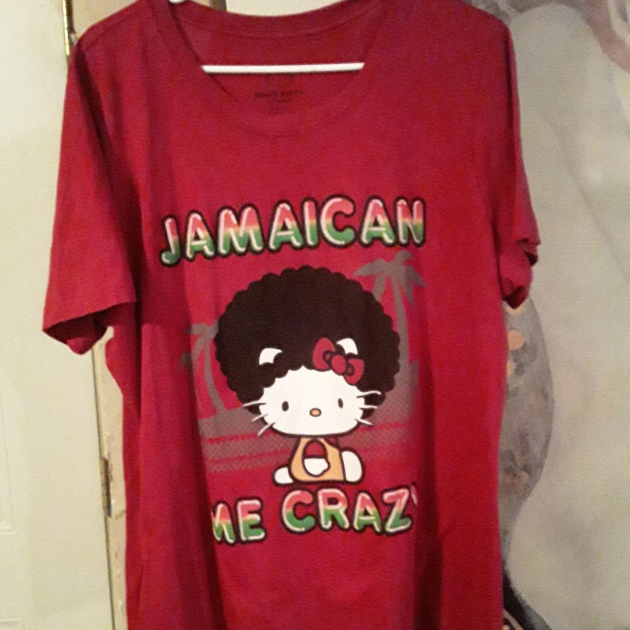 Cool Hello Kitty Jamaican me crazy tee. Hot tshirt... - Depop
