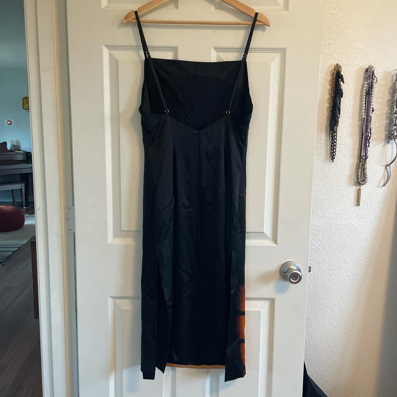 NWT MISBHV Voyeur Silk Slip Dress Sz L but runs... - Depop