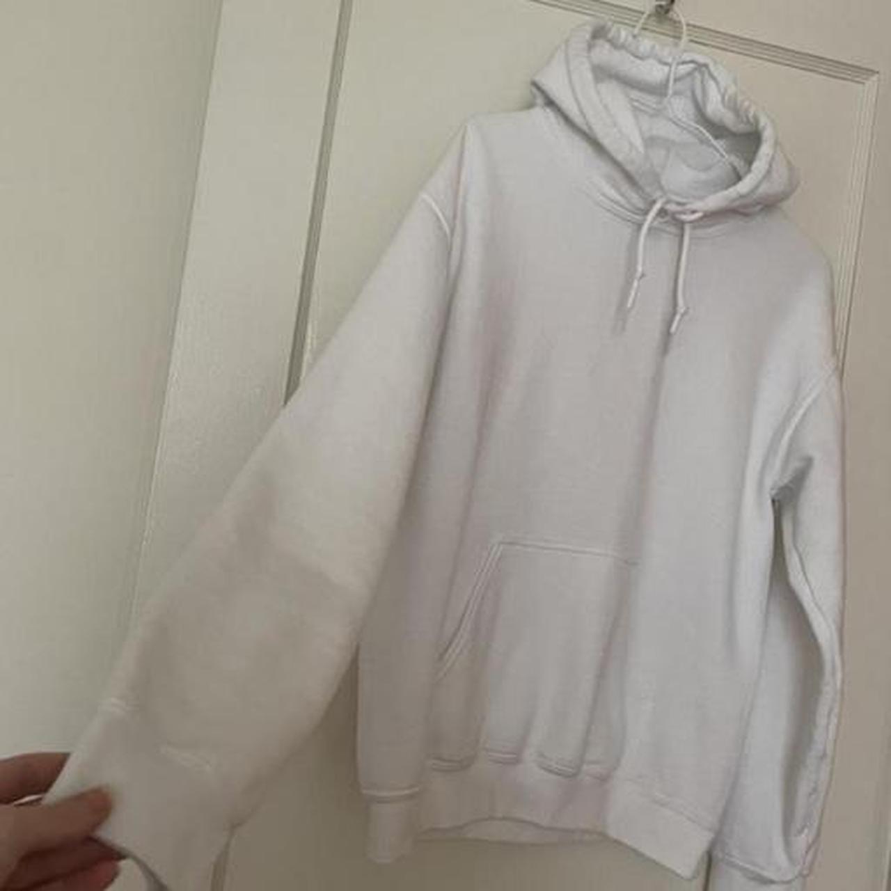 Gildan Heavyweight White Hoodie Very Sturdy In Depop