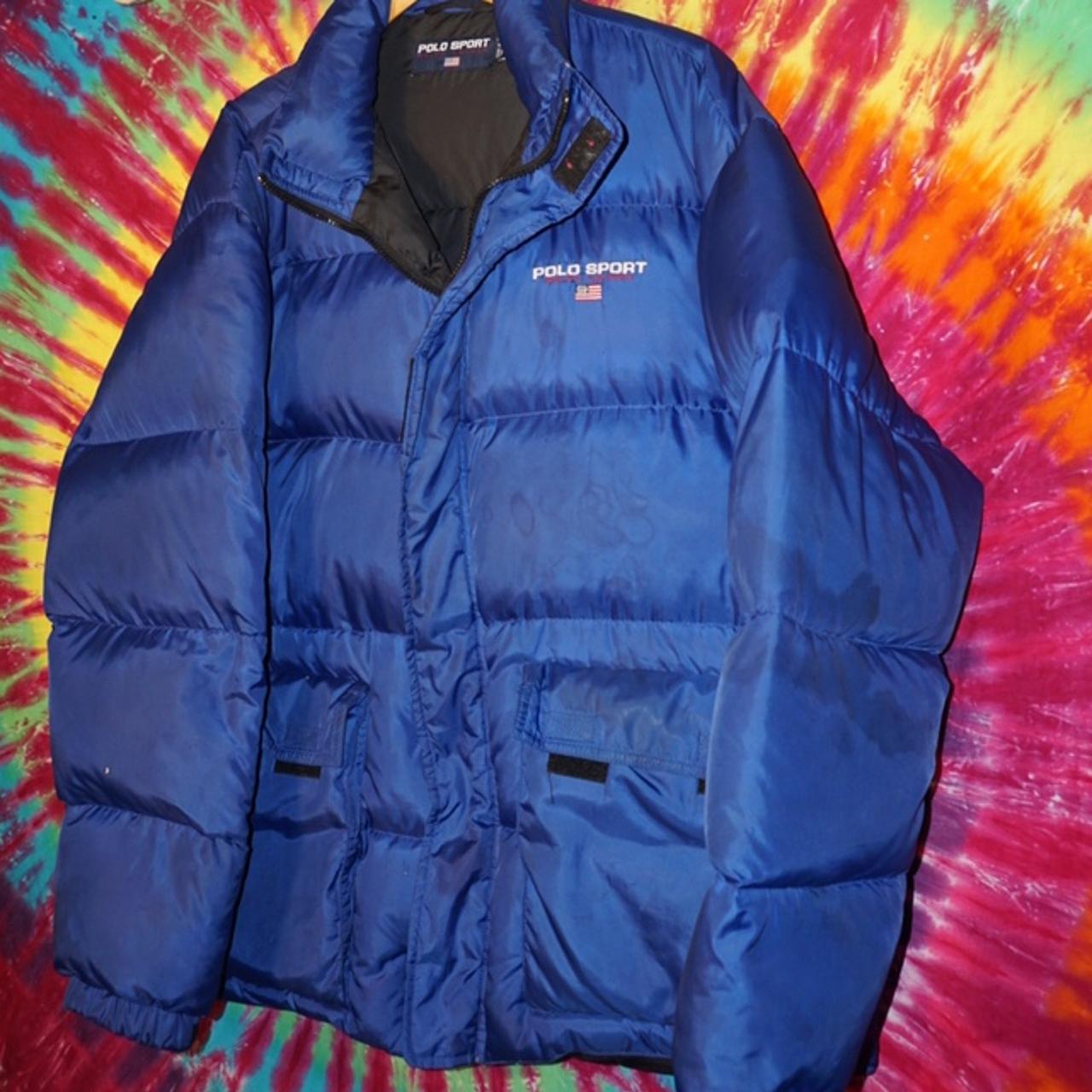 Men's Vintage Polo Sport Puffer/Bubble Coat Sz... - Depop