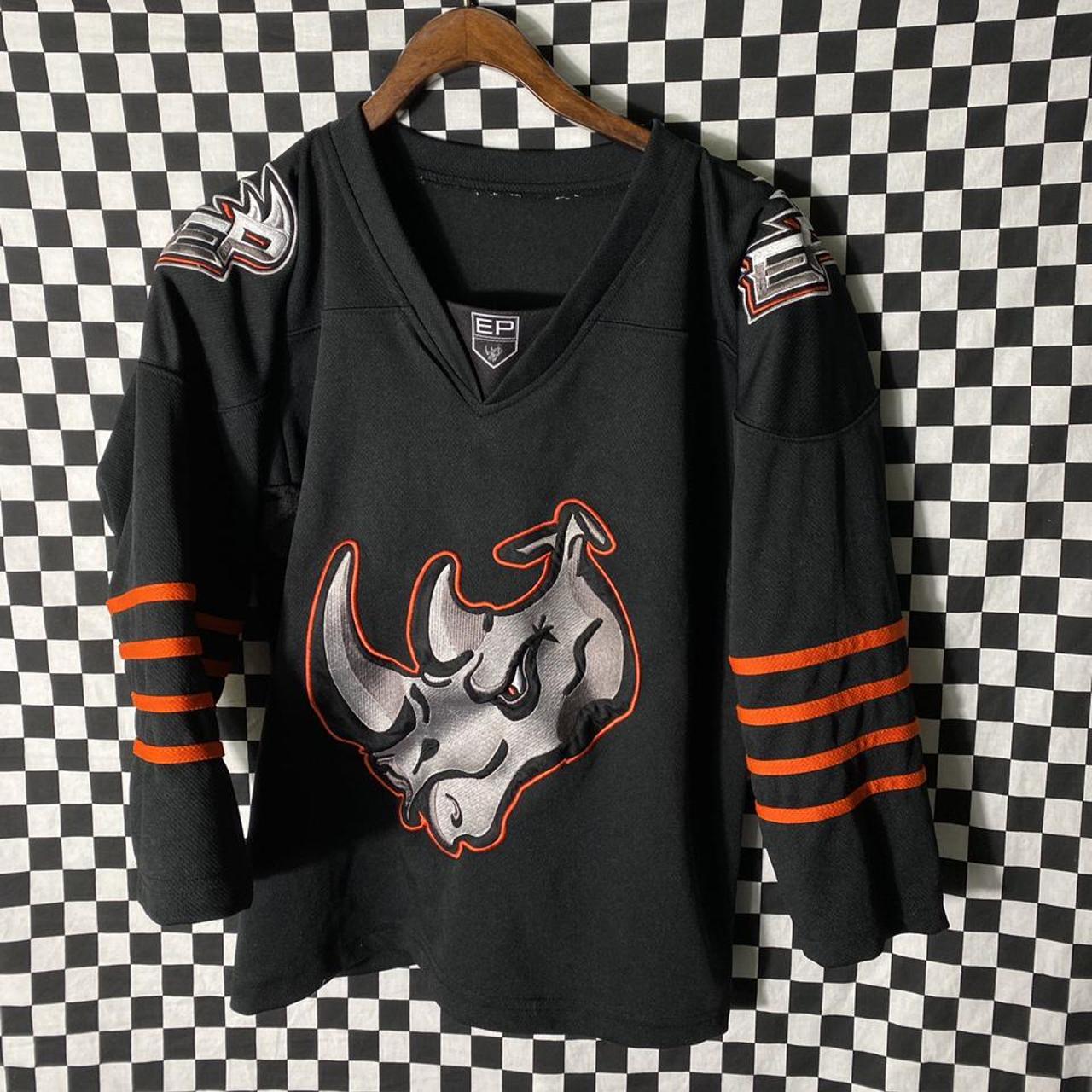 Men’s Vintage Embroidered El Paso Rhinos Hockey... Depop