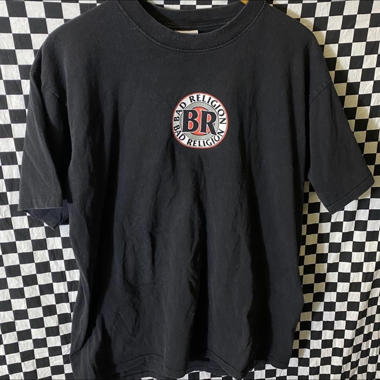 Men’s Vintage Bad Religion Double Sided Shirt Sz... - Depop