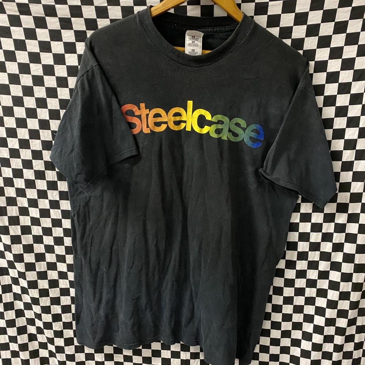 Men’s Vintage Steelcase graphic T Shirt Sz XL Item... - Depop