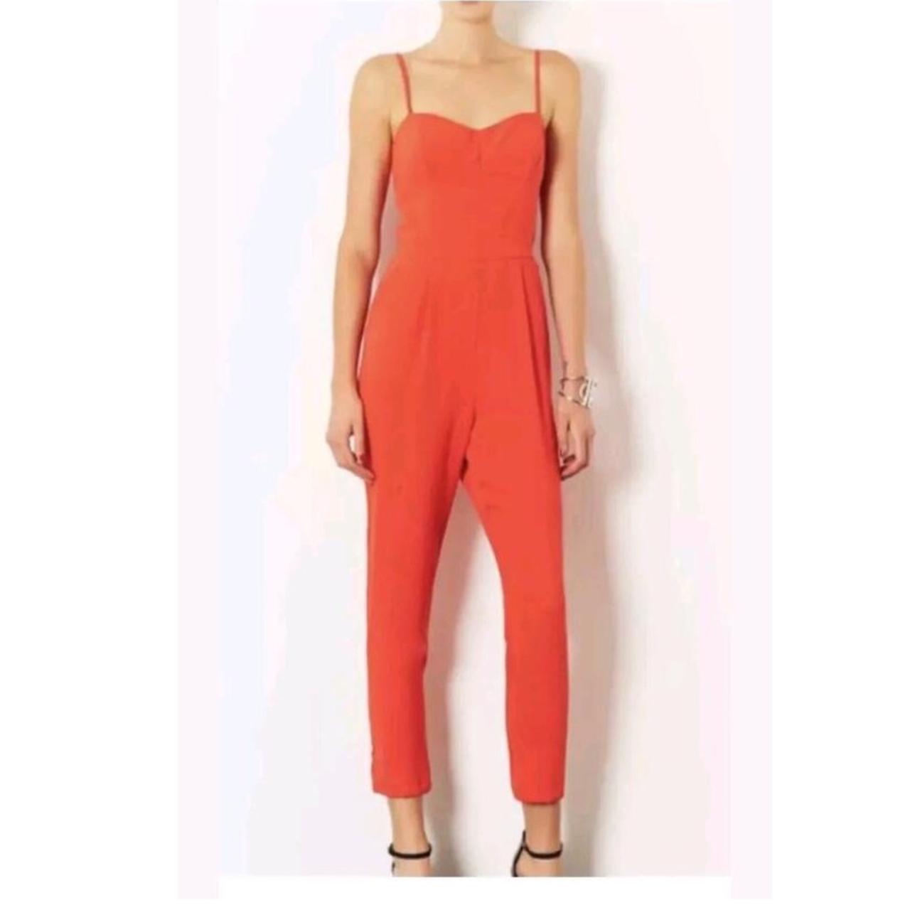 Topshop orange sale jumpsuit