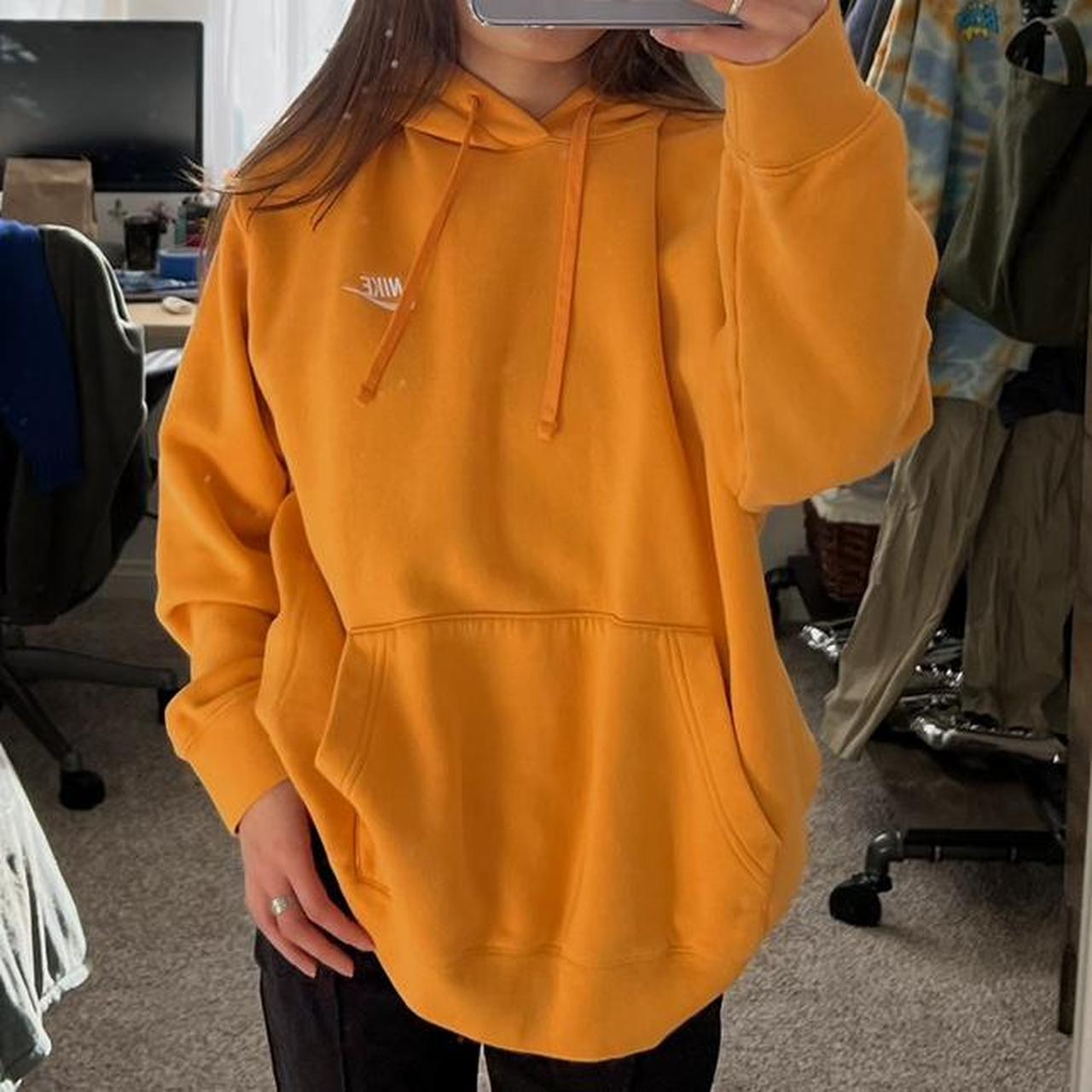 Orange hoodie store nike