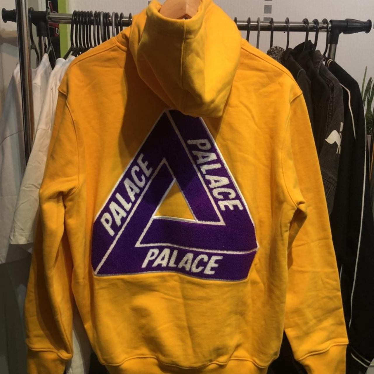 Palace Tri-Chenille hoodie yellow lakers, Brand New...