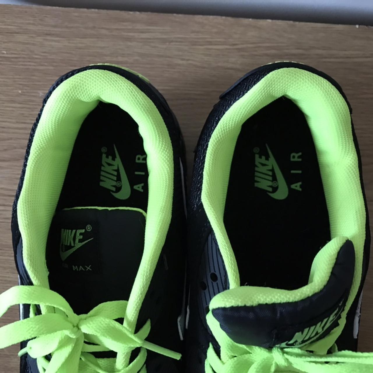 Nike Air Max Skyline Black and Neon Green UK Depop