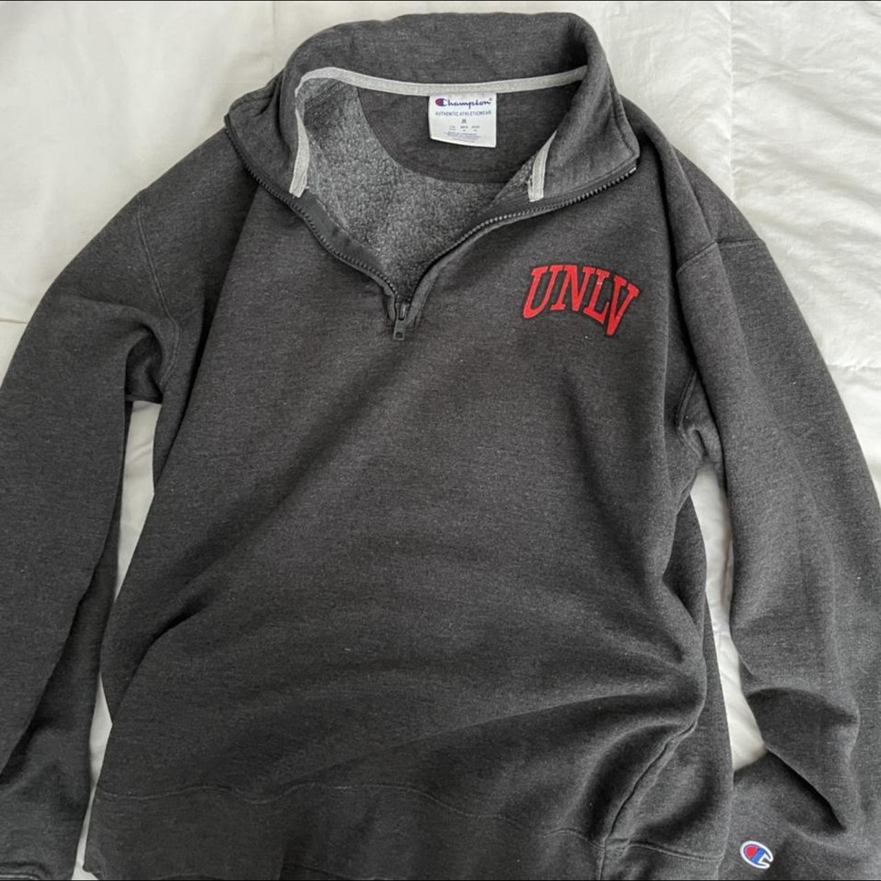 champion UNLV quarter zip, really comfy and fits... - Depop