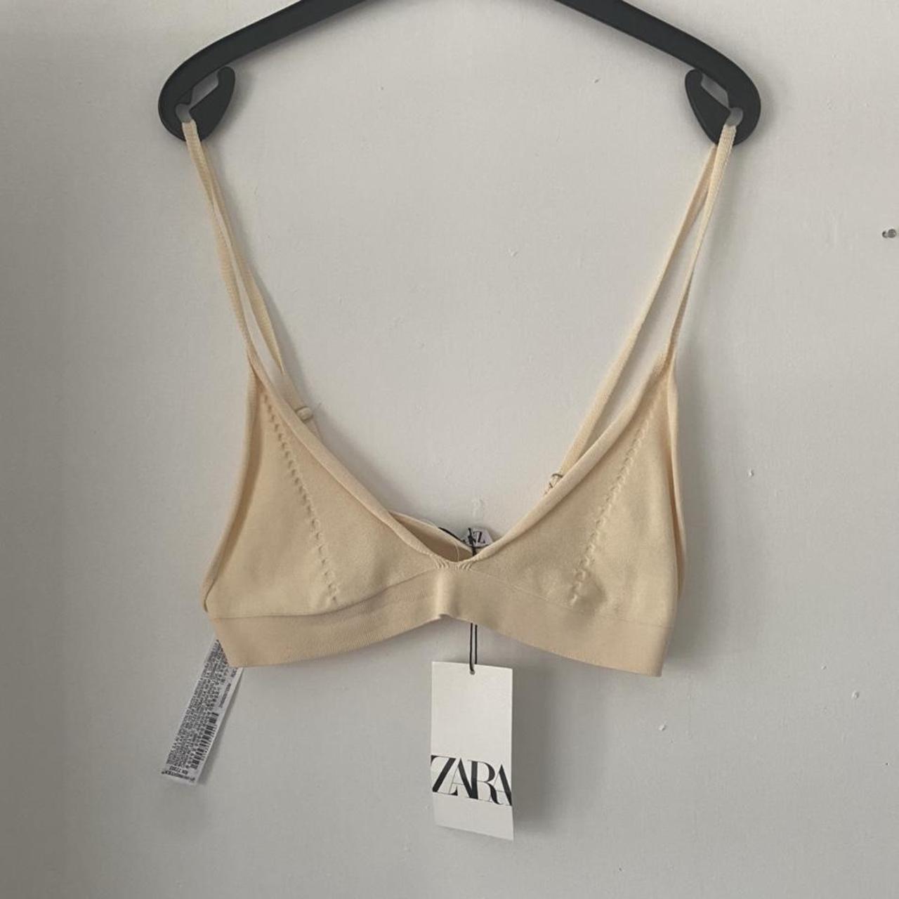 Zara knitted bra in cream
Size M fits B cup 34
Brand... - Depop