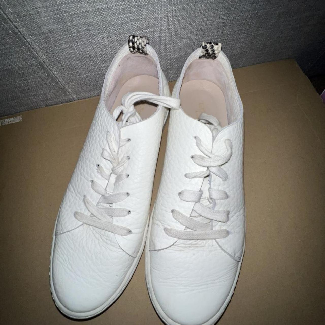 Women's White and Cream Trainers | Depop