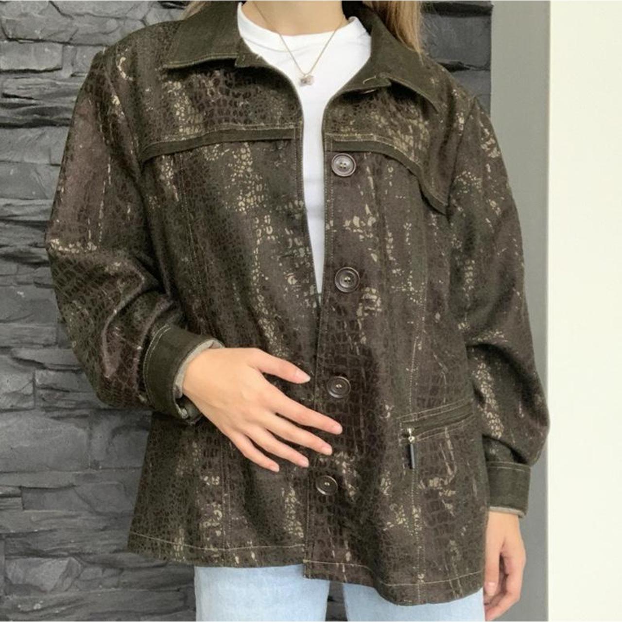 leopard print jacket size 20