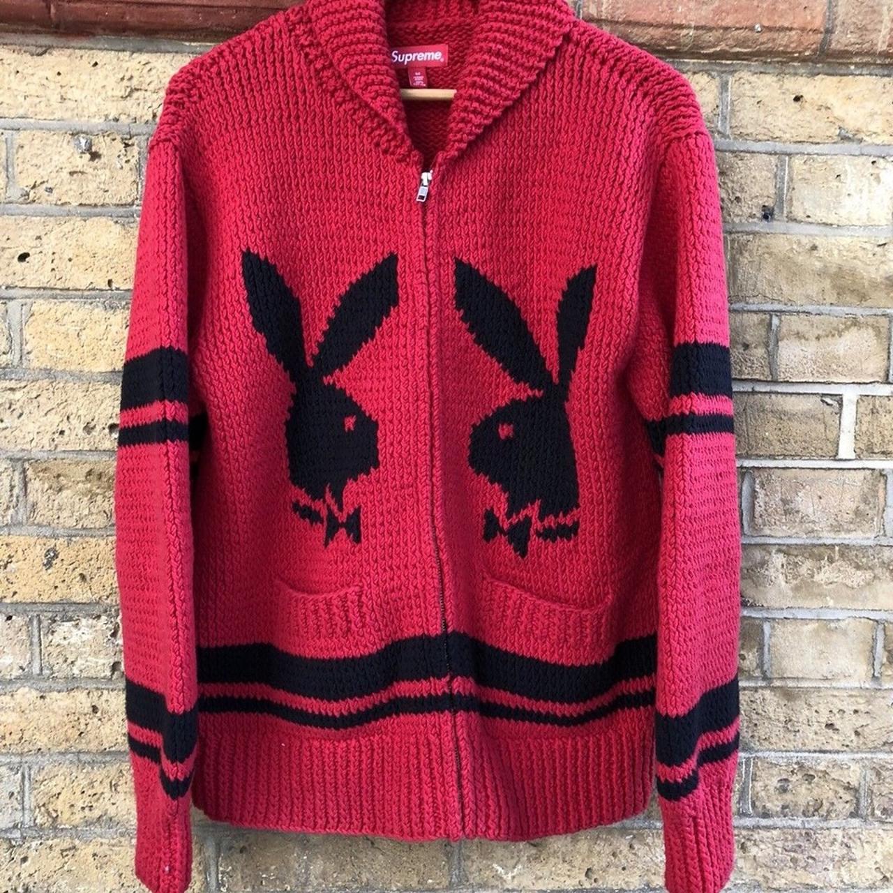 DS Supreme Playboy Shawl Collar Cardigan from AW17... - Depop