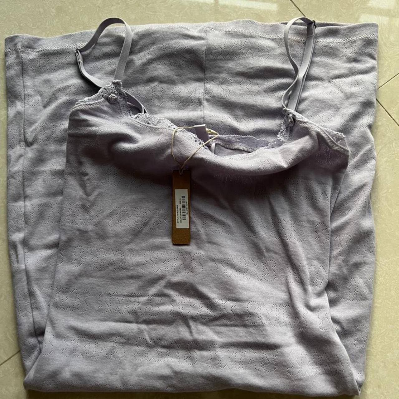 Skims Women's Purple Dress | Depop