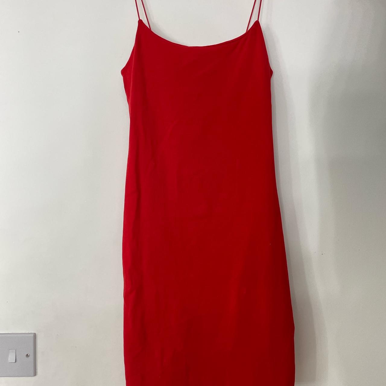 ZARA red Bodycon dress Worn once in brand new... - Depop