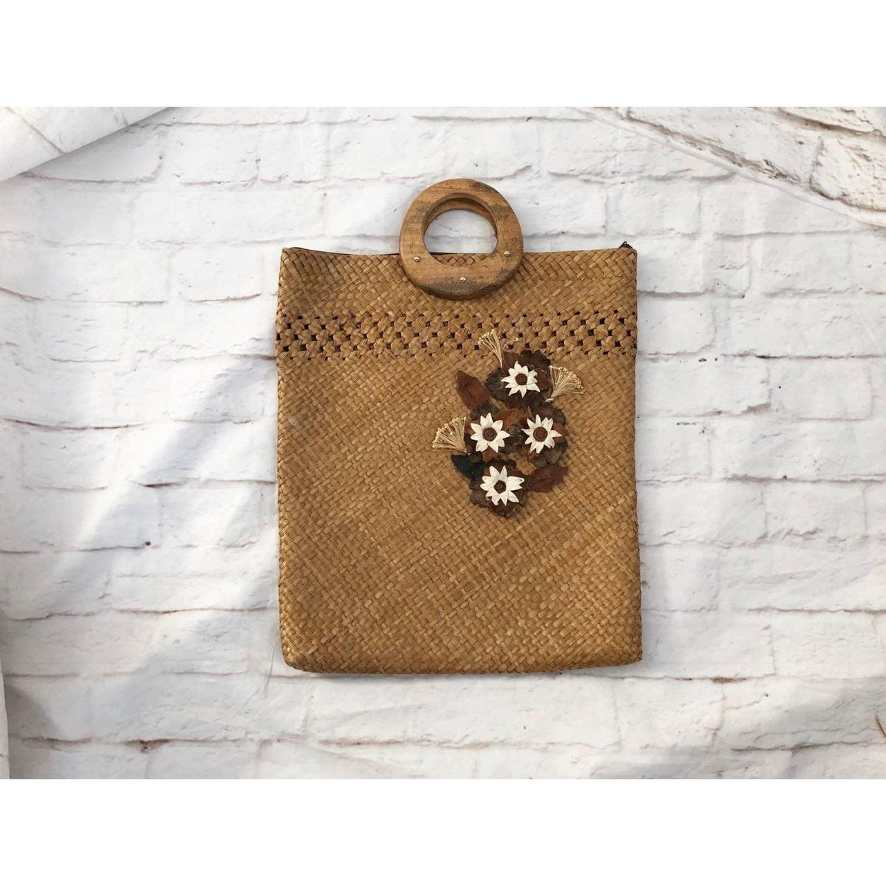 Product Image 1 - Vintage handmade woven straw tote
