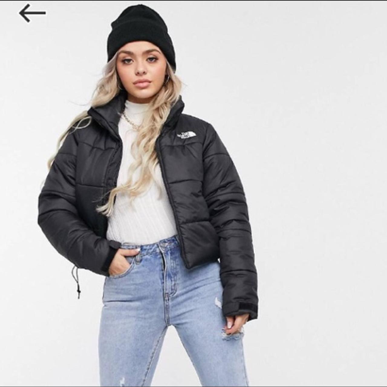 the north face cropped saikuru jacket in black