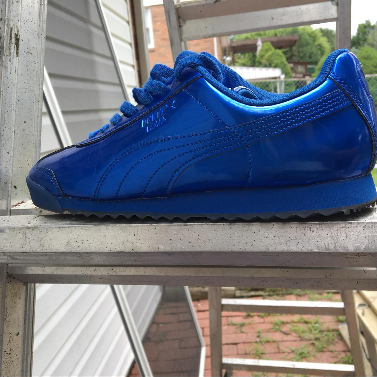 Puma royal blue shoes best sale