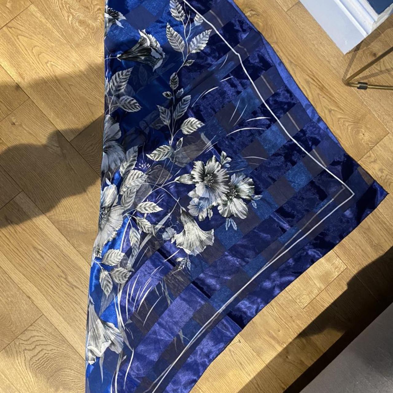 stunning blue scarf that can be made into a top!... - Depop