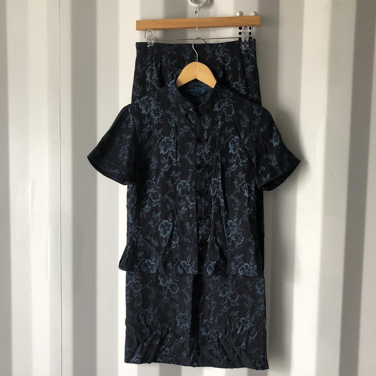 Vintage Monsoon Two Piece Skirt is Size 10 Top is... - Depop