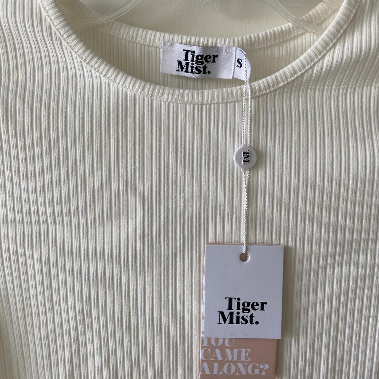 Tiger Mist White Baby Tee - new with tags never... - Depop