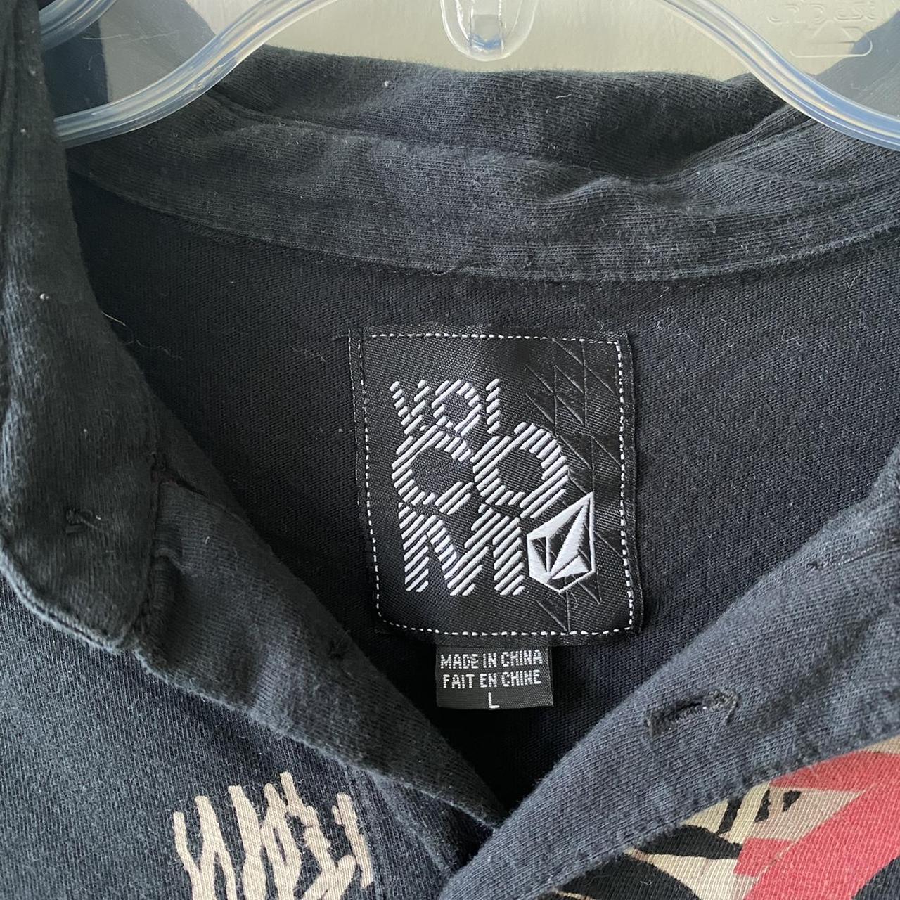 Volcom Men's Black Polo-shirts | Depop