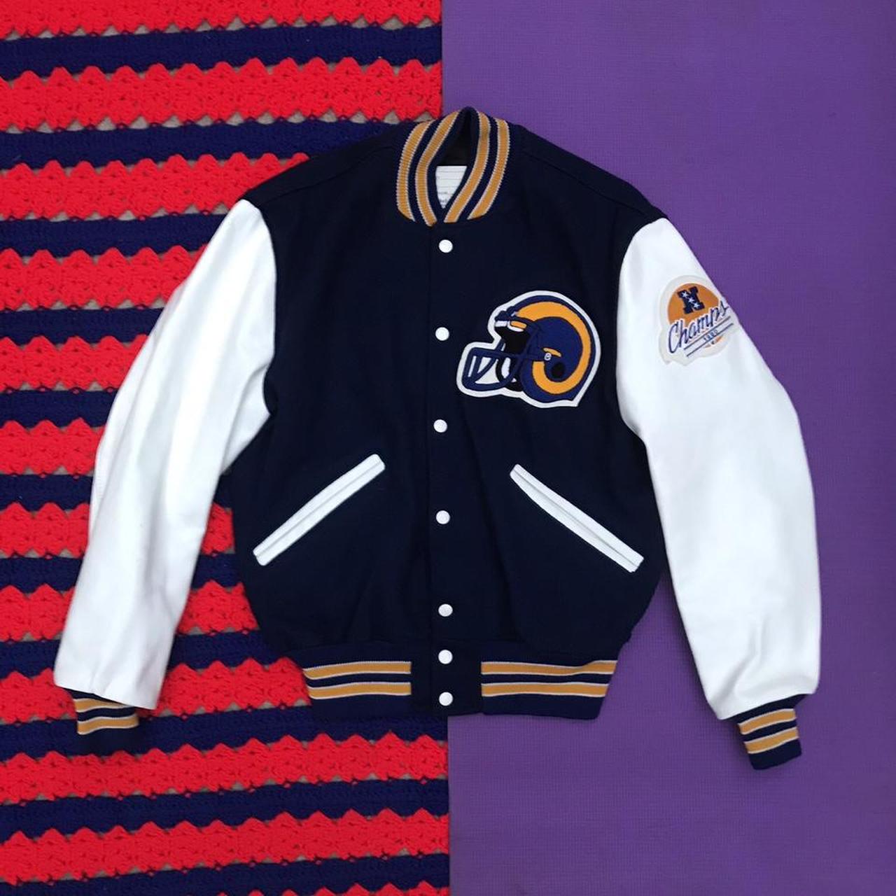 Vtg 80s 90s Los Angeles LA Dodgers Letterman Jacket Wool Large Made in USA