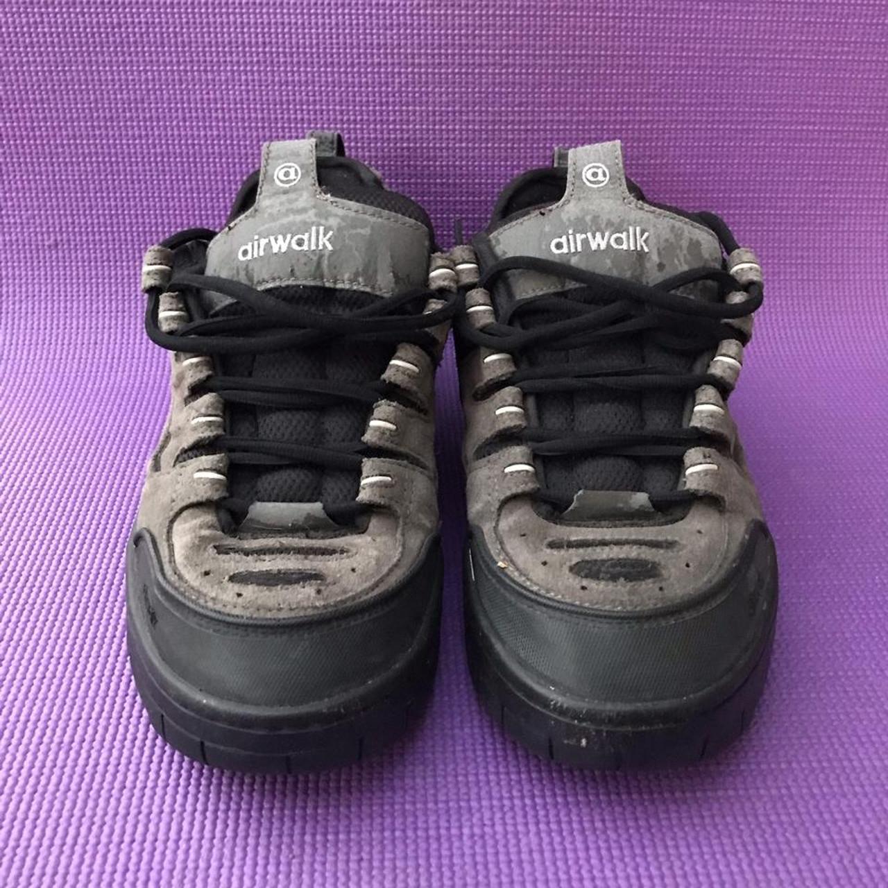 Vintage 90s Airwalk skate shoes puffy sneakers grey - Depop