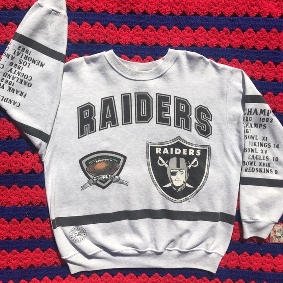 Vintage 90s Los Angeles Raiders Full spellout - Depop