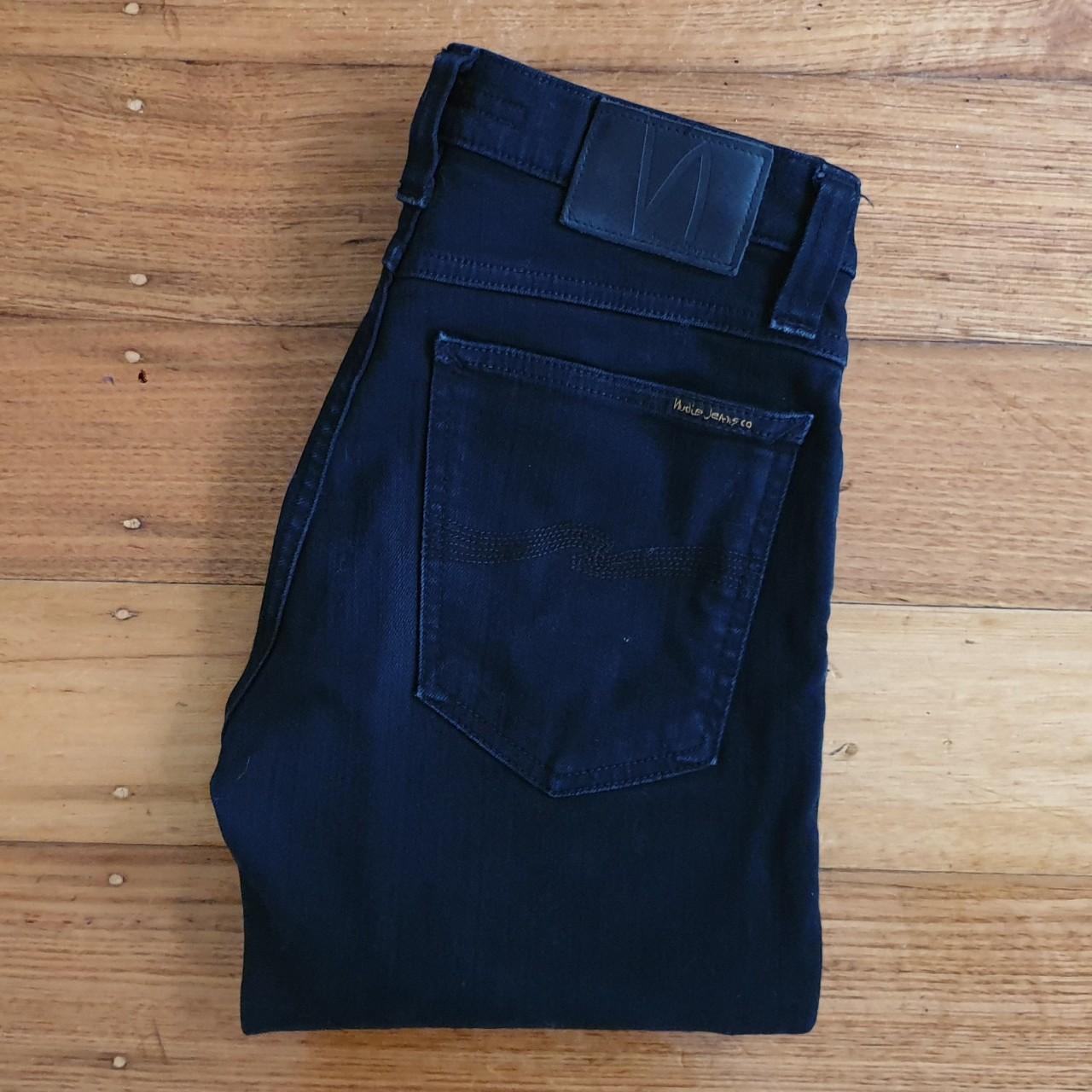 NUDIE JEANS TUBE KELLY BLACK/BLACK Womens Denim... - Depop