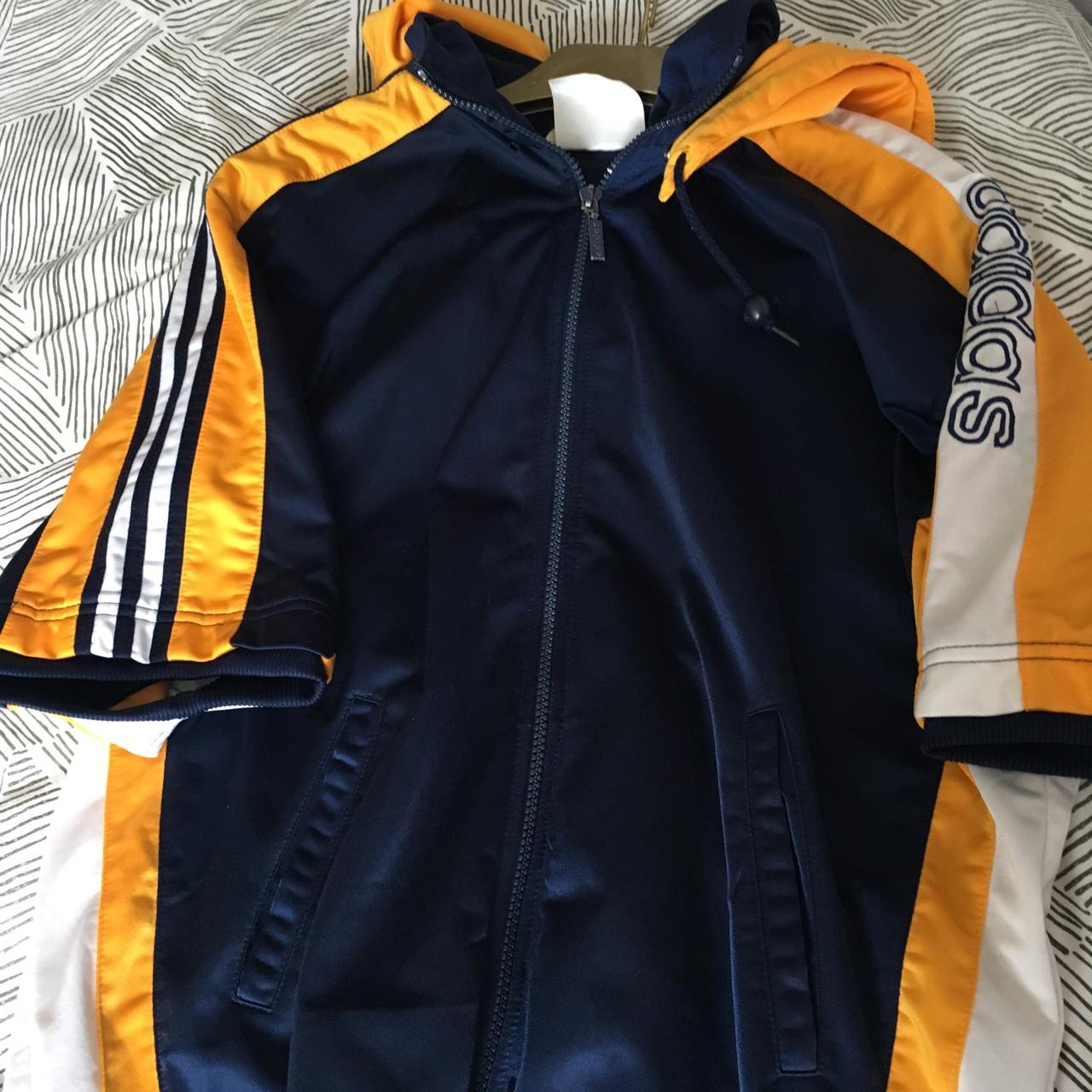 adidas short sleeve track jacket