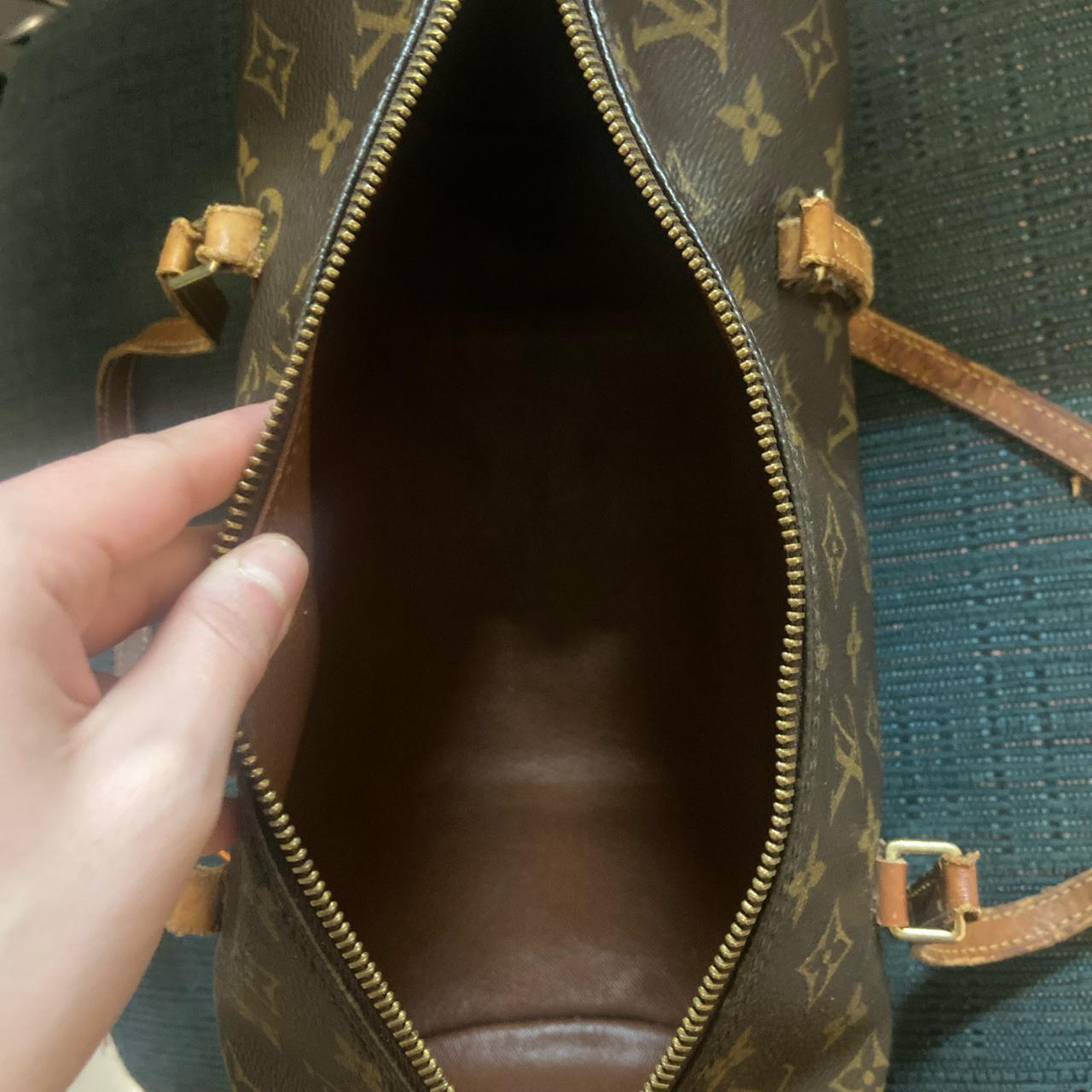 Papillon cloth handbag Louis Vuitton Brown in Cloth - 14864829