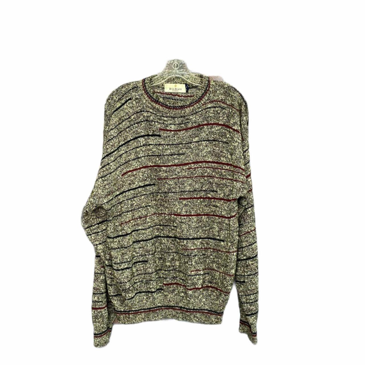 Vintage Oversized Striped Grandpa Sweater in a size... - Depop