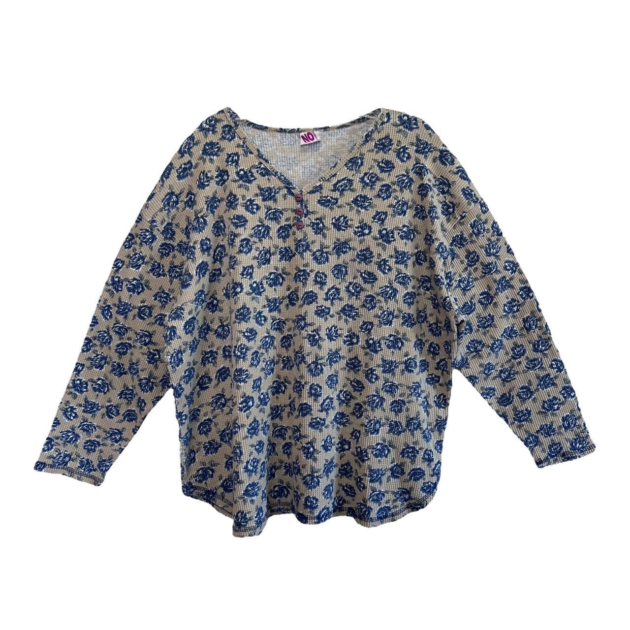 Product Image 1 - Vintage Y2K Floral Waffle Knit