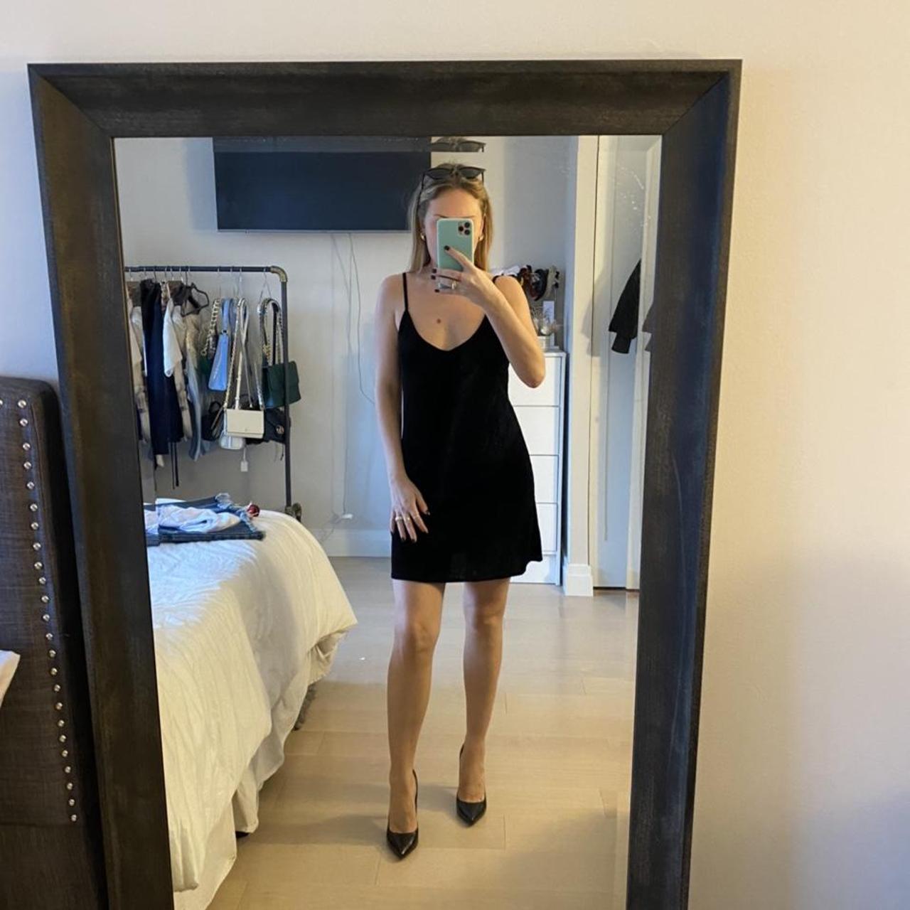 Vintage Brandy Melville velvet black tank dress.