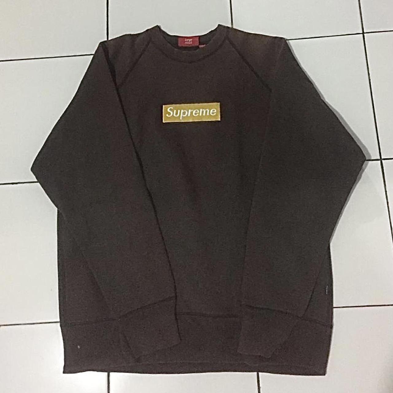 vintage supreme 2003 yellow choco crewneck, 100%...