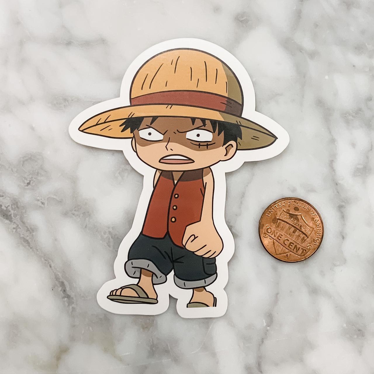 MONKY D. LUFFY STICKER Drawn on my iPad and cut in... - Depop