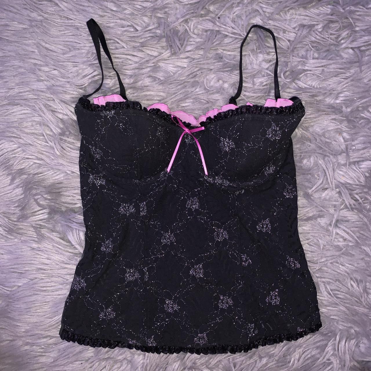 Y2K Victoria's Secret Sydney Carlson Baby Pink Lace - Depop