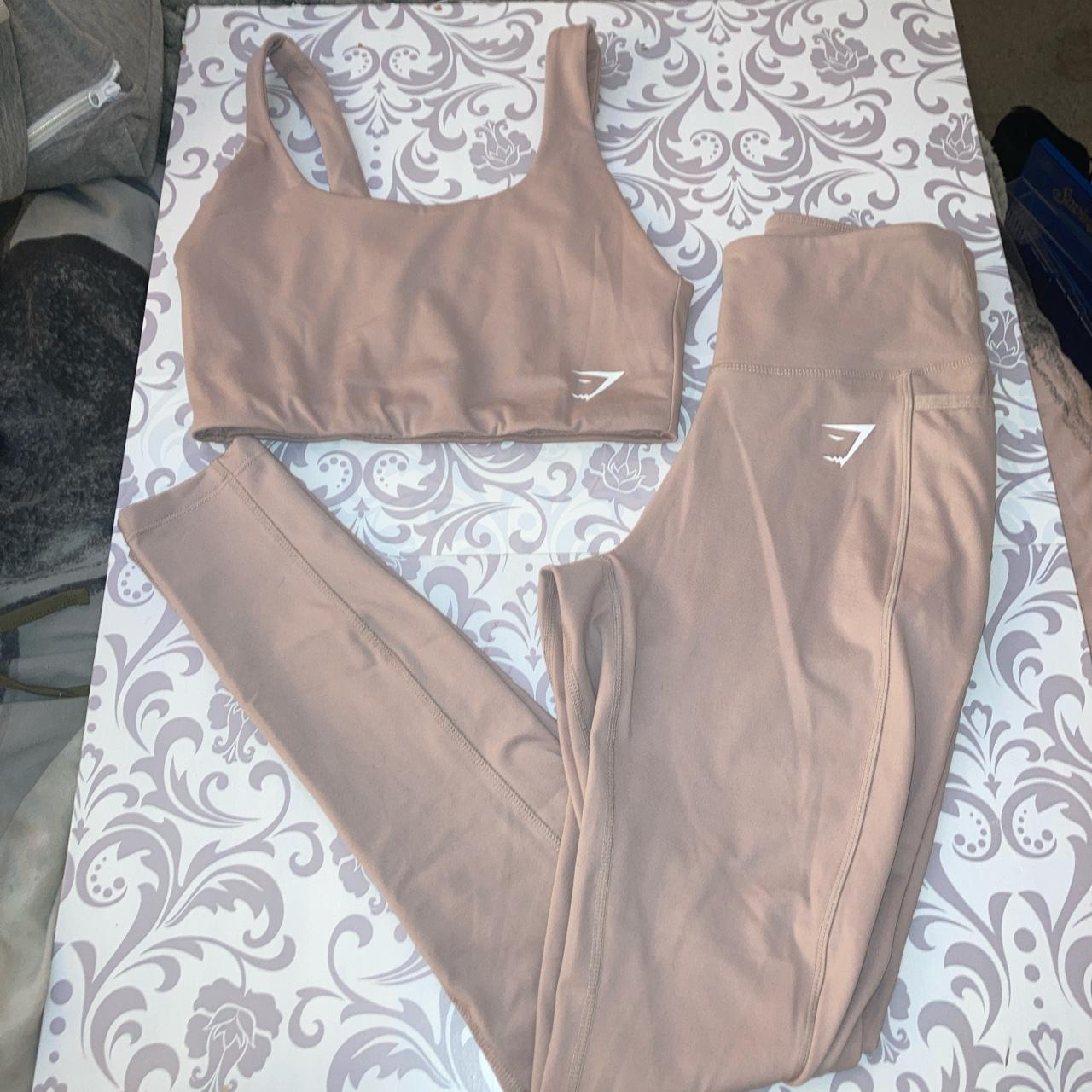 Gymshark dreamy leggings taupe sale