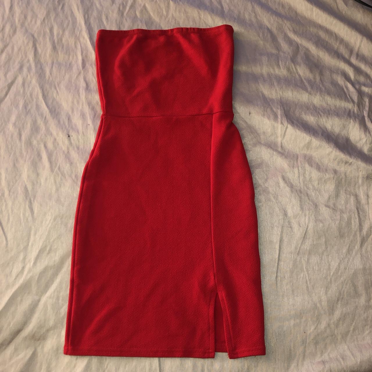 Red dress from pretty little thing, size 4/6, wore... - Depop