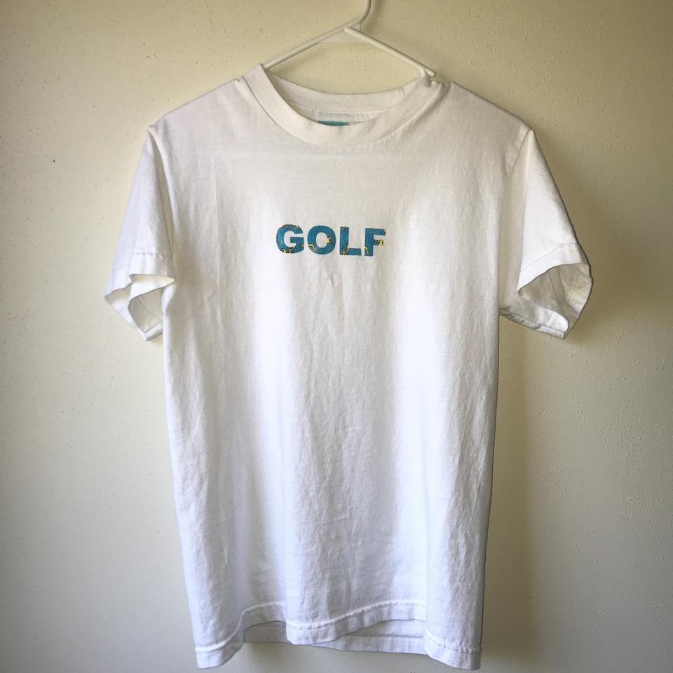 Golf Wang flame logo tee (white) Size: Small In... - Depop