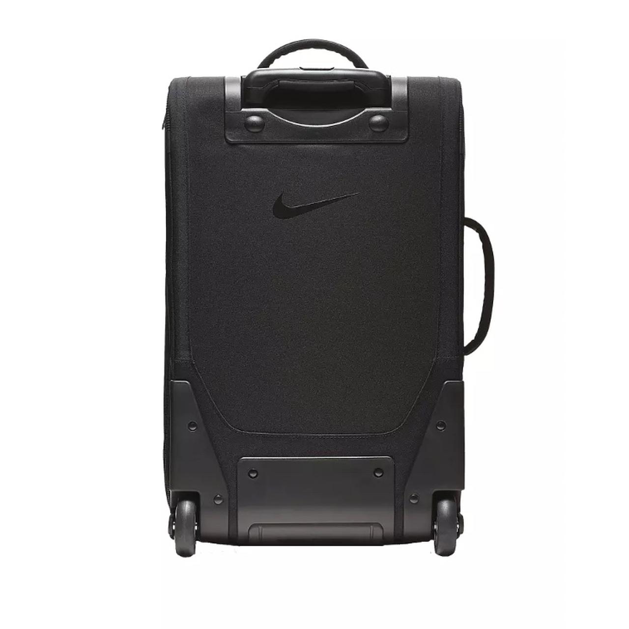 Nike Luggage Roller Suitcase Black Travel Bag Wheel... - Depop
