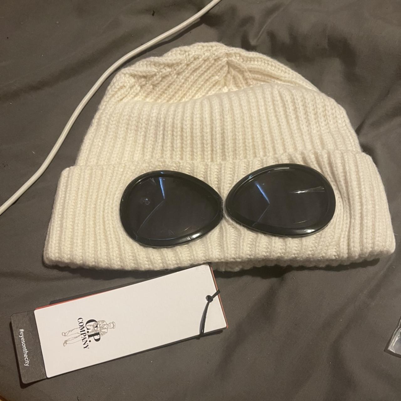 White cp company beanie Open to offers Dm me - Depop