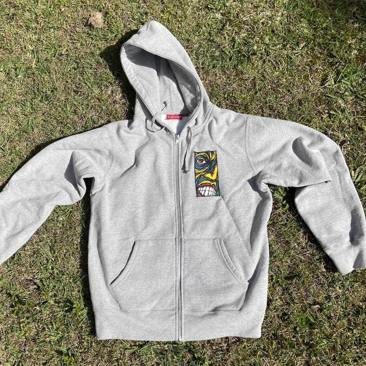 Supreme Zip Up Hoodie Size Medium but fits... Depop