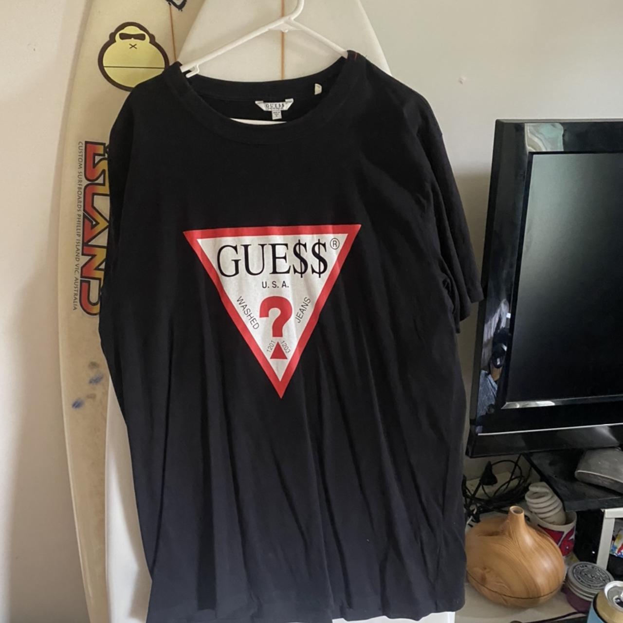 ASAP X GUESS TEE 👁👄👁 Hardly worn purchased from... - Depop